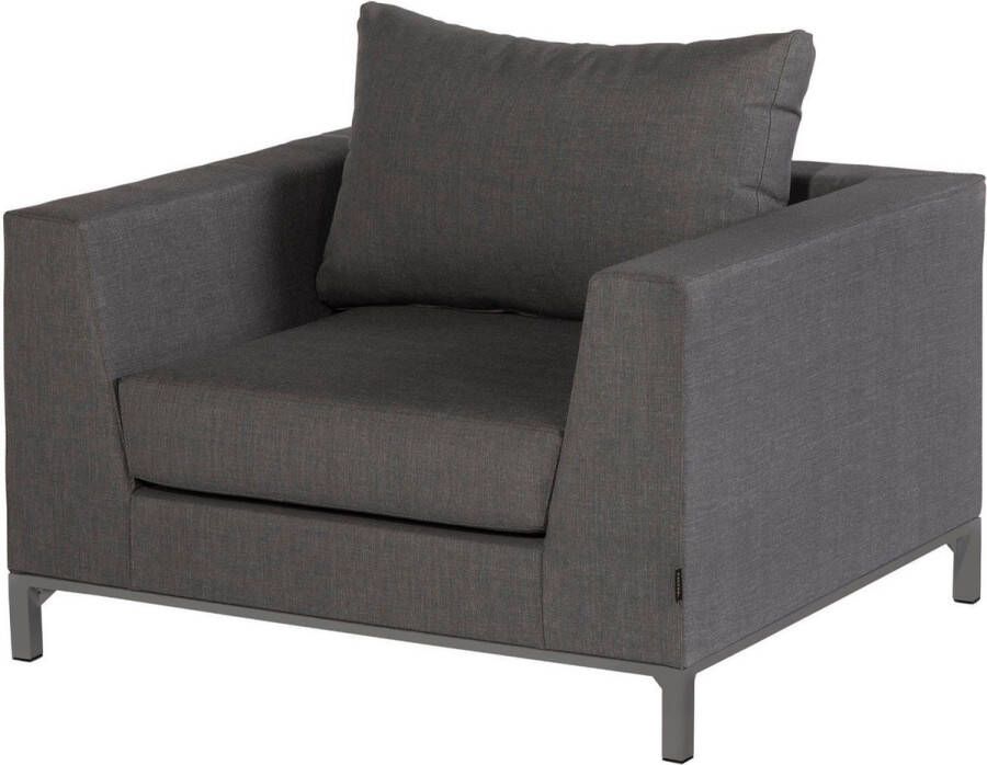 Exotan Sicilië Loungetoel Tuin Aluminium Stone Grey 100x88x60