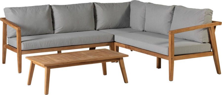 Exotan Loungeset Buiten Lucca Teak Naturel 68x222x222 - Foto 3