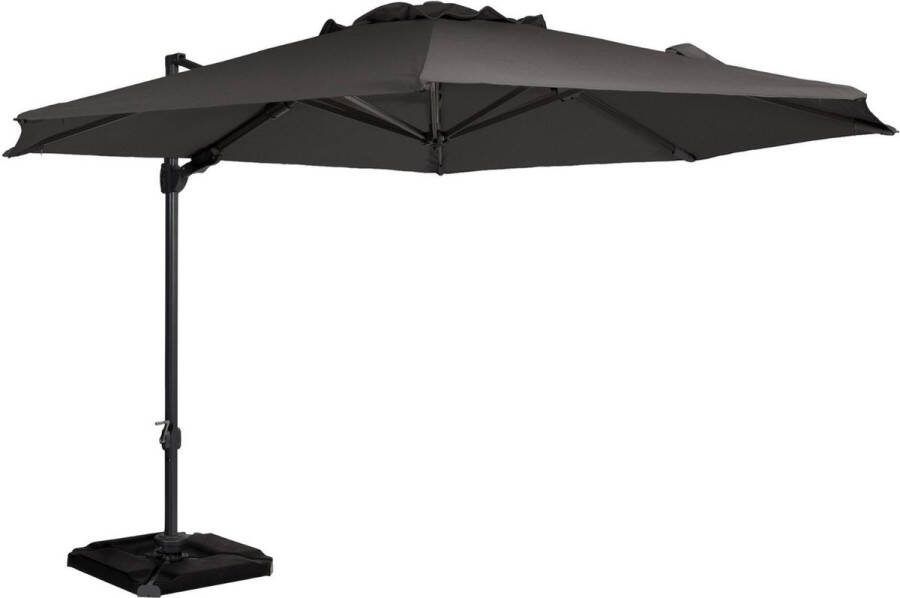 Exotan Roma Parasol Buiten Aluminium Antraciet 265x350x350