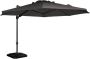 Exotan Roma zweef parasol polyester antraciet tilt system & rotating Ø350 cm - Thumbnail 1