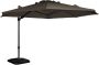 Exotan Roma zweef parasol polyester dark taupe tilt system & rotating Ø350 cm - Thumbnail 1