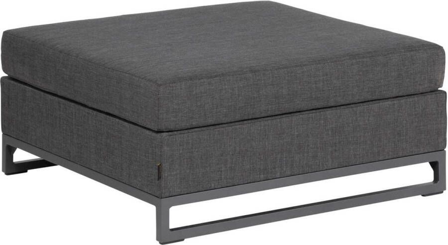 Exotan Hocker Buiten Rhodos Aluminium Zwart 42x90x90