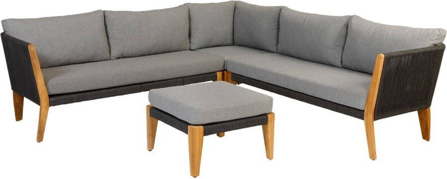 Exotan SAN REMO LOUNGESET TEAK NATUREL INCL KUSSENS [fsc]