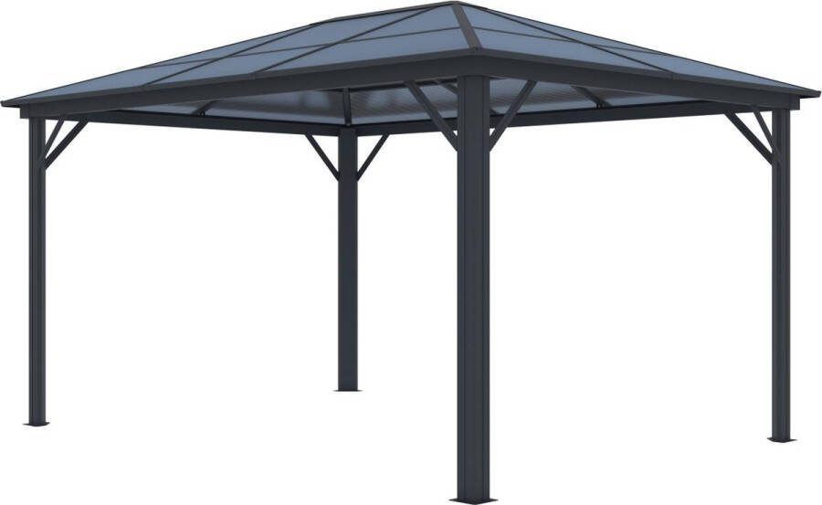 EXPERTLAND Prieel van aluminium 3 x 3 95 m 11 8 m² RADELA L 395 cm x H 251 cm x D 300 cm