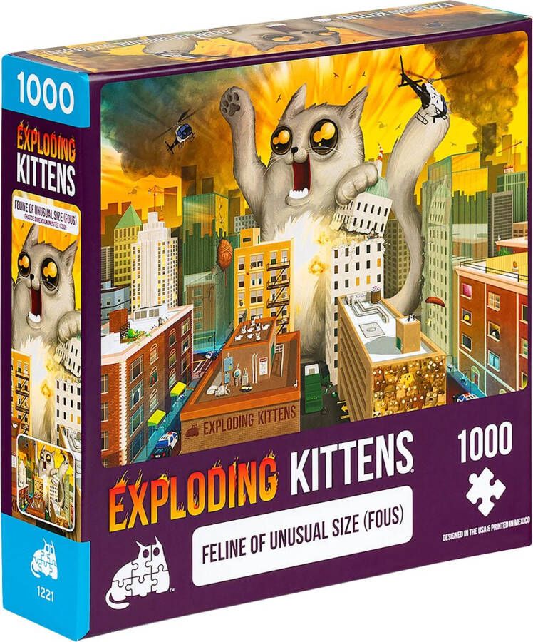 Exploding Kittens Feline of Unusual Size Puzzel 1000 stukjes