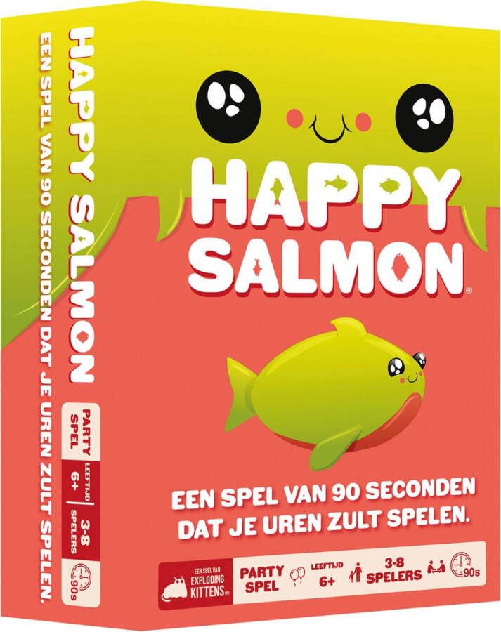 Exploding Kittens Happy Salmon Nederlandstalig Kaartspel