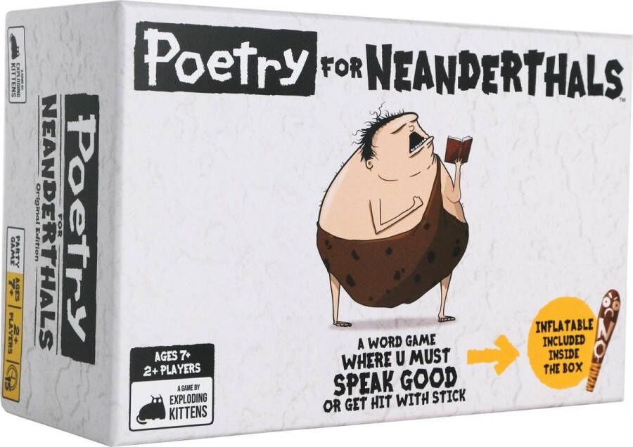 Exploding Kittens Poetry for Neanderthals Engelstalig Kaartspel