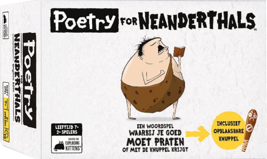 Exploding Kittens Poetry for Neanderthals Nederlandstalig Kaartspel