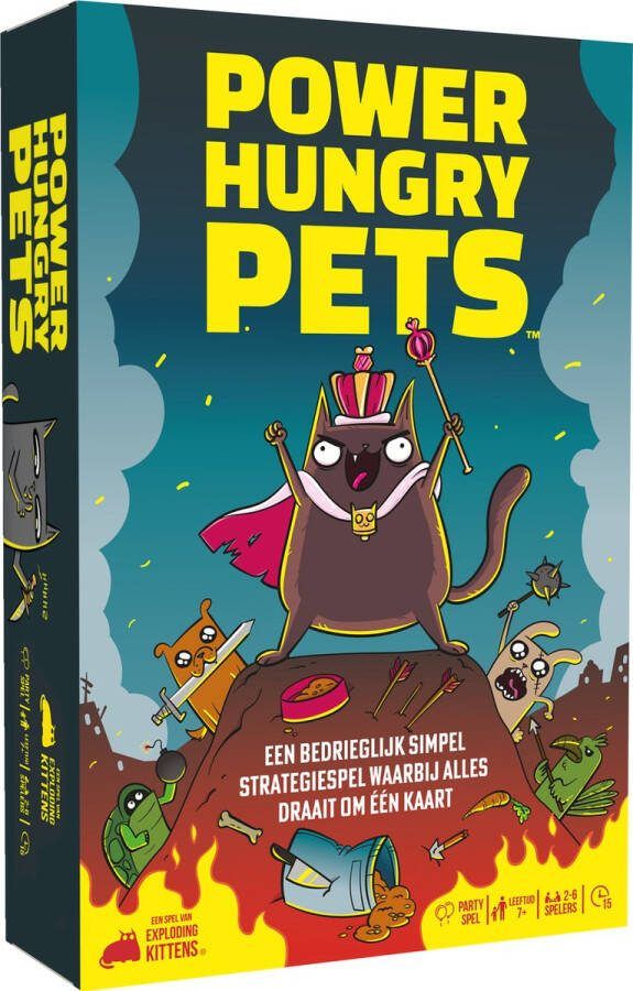 Exploding Kittens Power Hungry Pets Nederlandstalig Kaartspel Partyspel