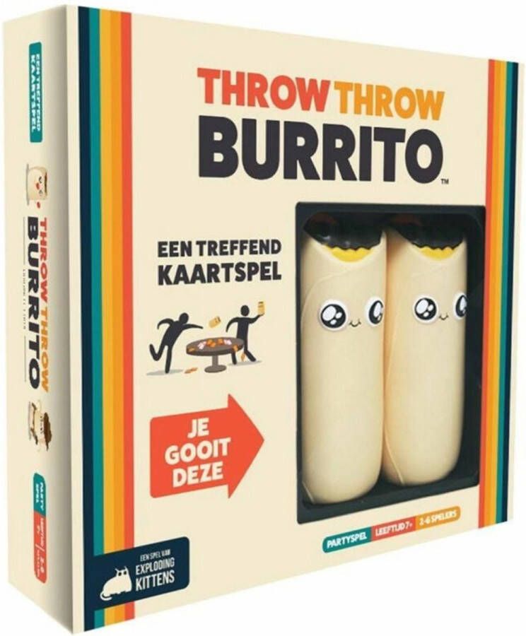 Exploding Kittens Throw Burrito Nederlandstalig Kaartspel