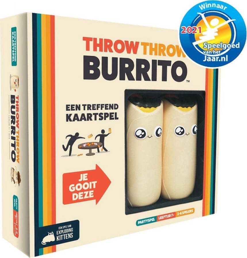 Exploding Kittens Throw Burrito Nederlandstalig Kaartspel