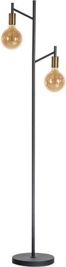 Expo Trading ETH expo Tree vloerlamp staande lamp 2xE27 Zwart goud