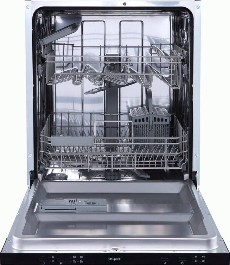 Exquisit EGSP2214-E-030D 5 Jaar garantie Inbouw Vaatwasser Auto-Open Volledig geïntegreerd 14 Couverts 60cm D label