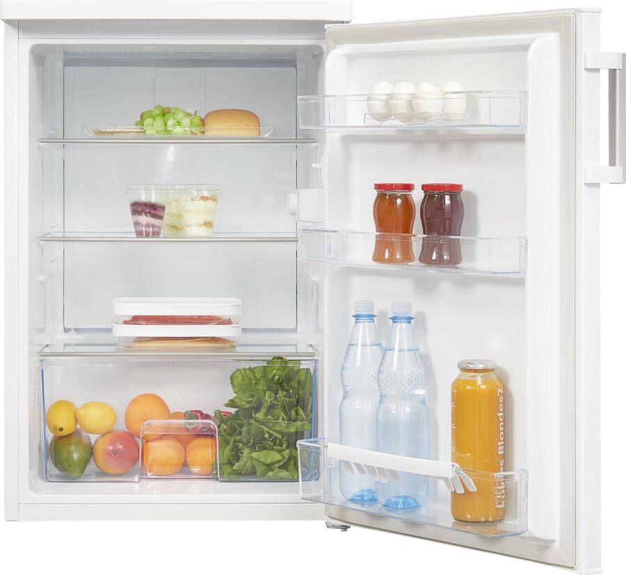 Exquisit KS16-V-H-010DW 5 Jaar garantie Koelkast Tafelmodel 133 Liter Energielabel D LED verlichting 39dB Wit