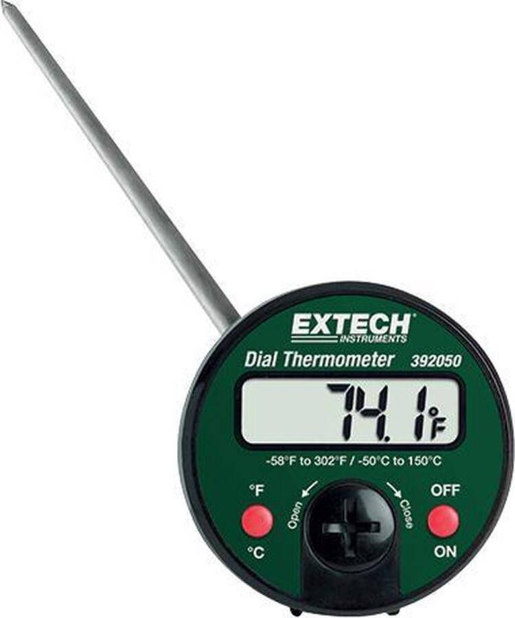 Extech 392050 Stem Thermometer penetratiesonde roestvrij staal