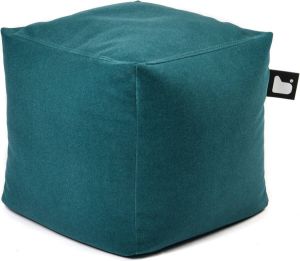 Extreme Lounging b-box indoor suede poef Teal