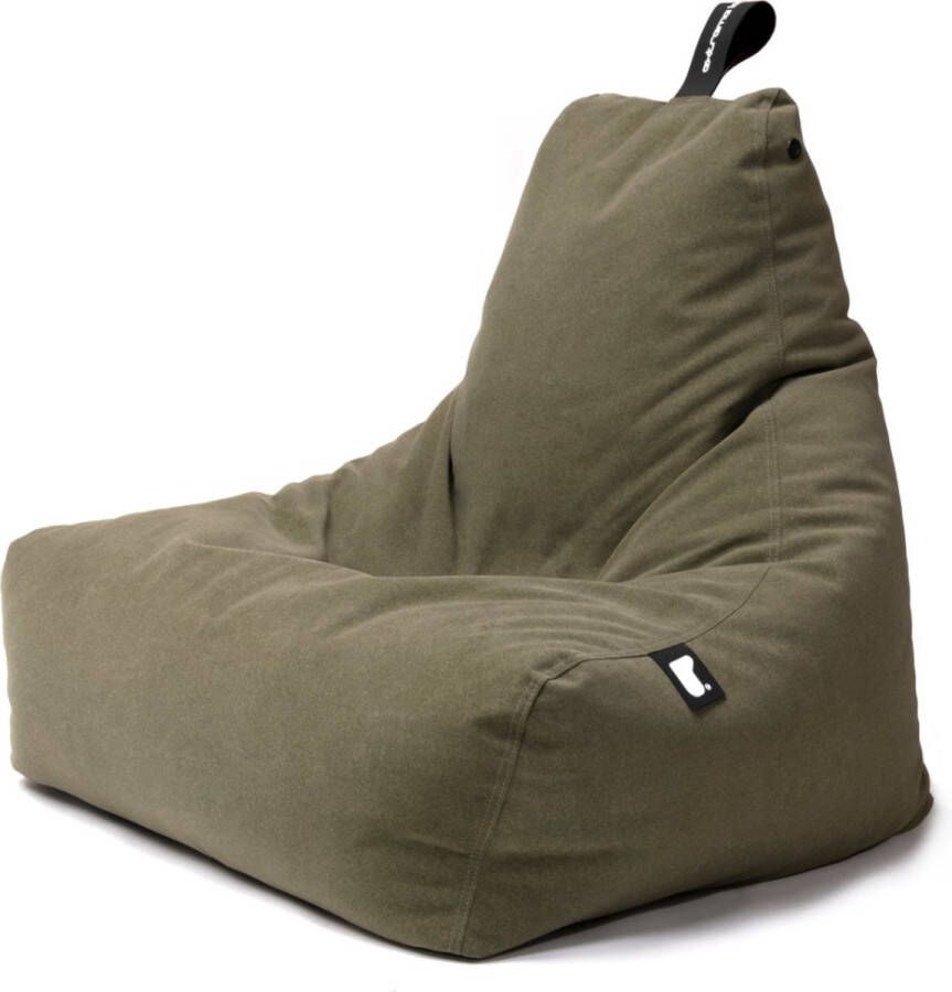 Extreme Lounging b-bag mighty-b suede moss zitzak volwassenen ergonomisch indoor suedelook