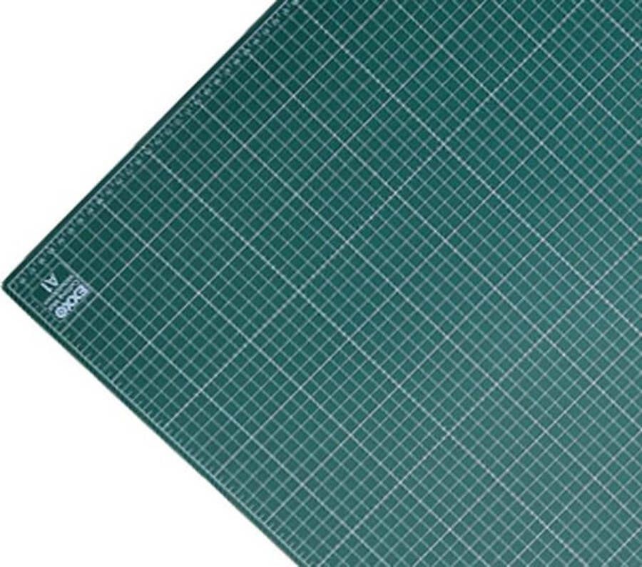 Exxo #10093 A1 Snijmat Groen 60x90cm 3-laags zelfhelend 1-zijdige rasterdruk