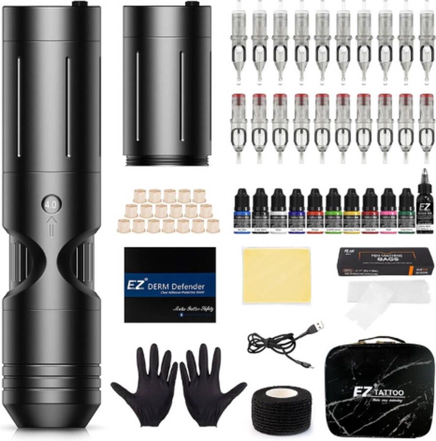 EZ TATTOO Machine V2 Tattoo Machines Tattoo Set Tattoo Pen Tattoo Kit Tattoo Naalden Tattoo Kit Voor Beginners Tattoo Machine Beginner Set Tattoo Gun
