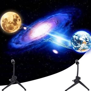 EZMarkt 2 in 1 Projector Galaxy projector Nachtlamp Aarde en Maan projector USB 360° Draaibaar