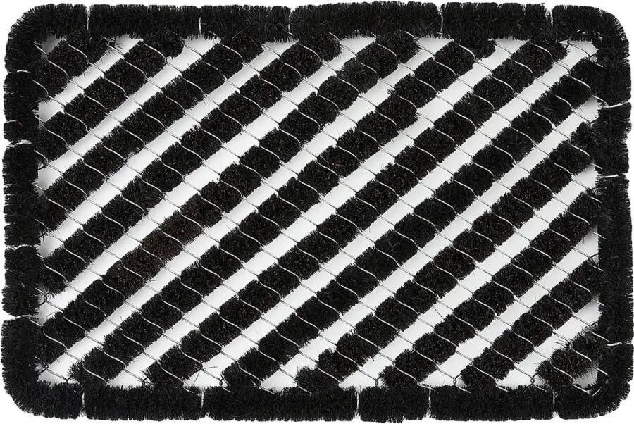 EZMarkt Deurmat Buitenmat Borstelmat dirtstopper 60 x 40 cm Zwart