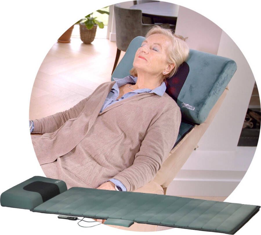 EZwell Remedy Massage System Massagekussen Shiatsu Warmtetherapie 170 x 55 cm