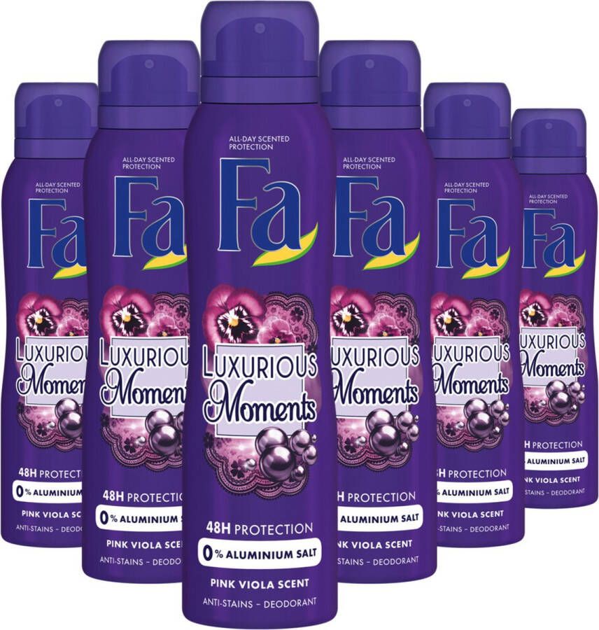 Fa Deodorant Spray Luxurious Moments 6 x 150 ml