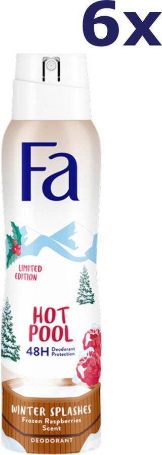 Fa 6x Deospray Winter Splashes Rimini Orchidee & citrus 150ml