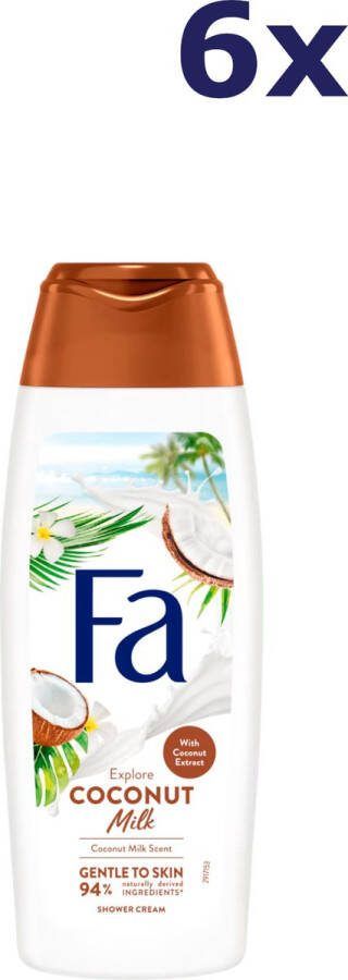 Fa Douchegel Coconut Milk 6x250ml Voordeelverpakking