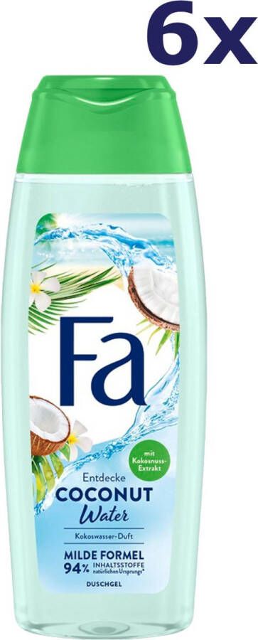 Fa 6x Douchegel Coconut Water 250 ml