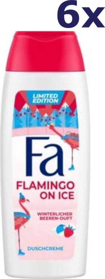 Fa 6x Douchegel Winter Flamingo On Ice 250 ml