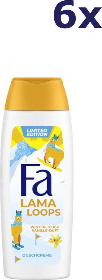 Fa 6x Douchegel Winter Lama Loops 250 ml