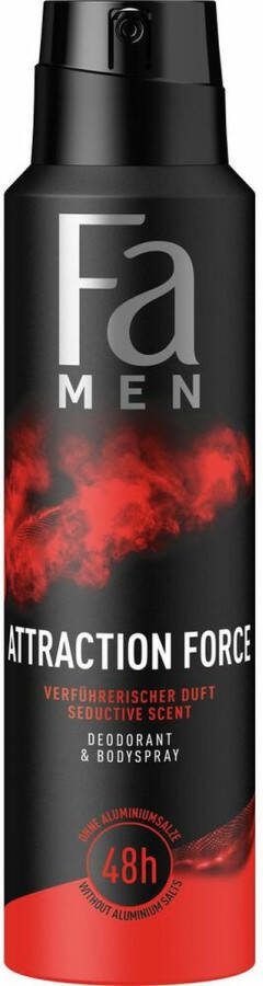 Fa 6x Men Deodorant Spray Attraction Force 150 ml