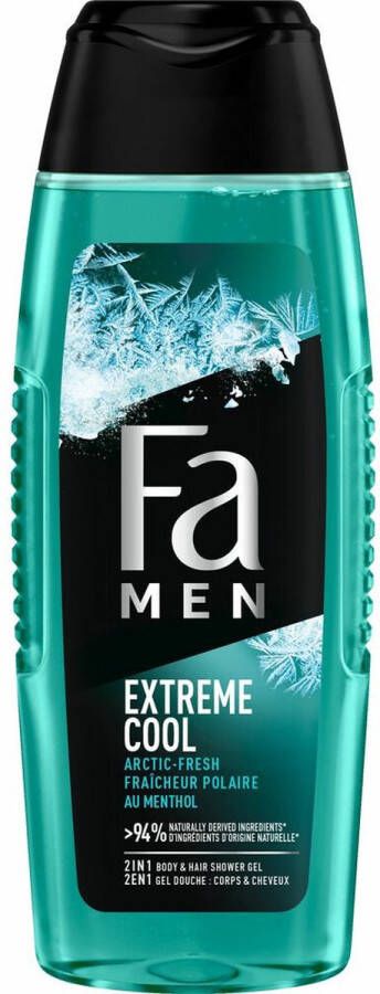 Fa 6x Men Douchegel en Shampoo Extreme Cool 250 ml