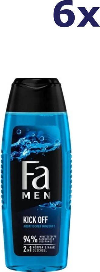 Fa 6x Men Kick Off 2in1 Shower Gel 250 ml