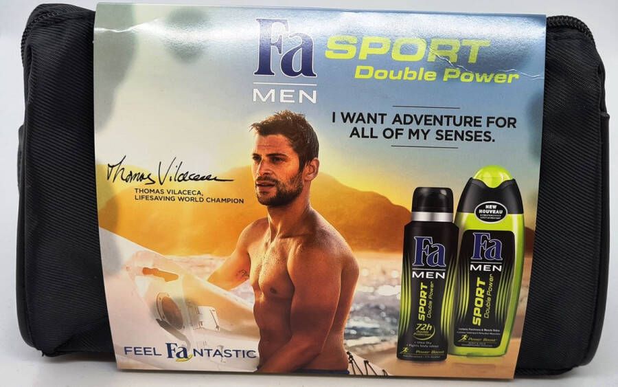 Fa Cadeauset Men Sport Double Power