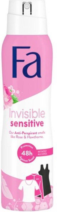 Fa Deodorant Spray Invisible Sensitive 150ml