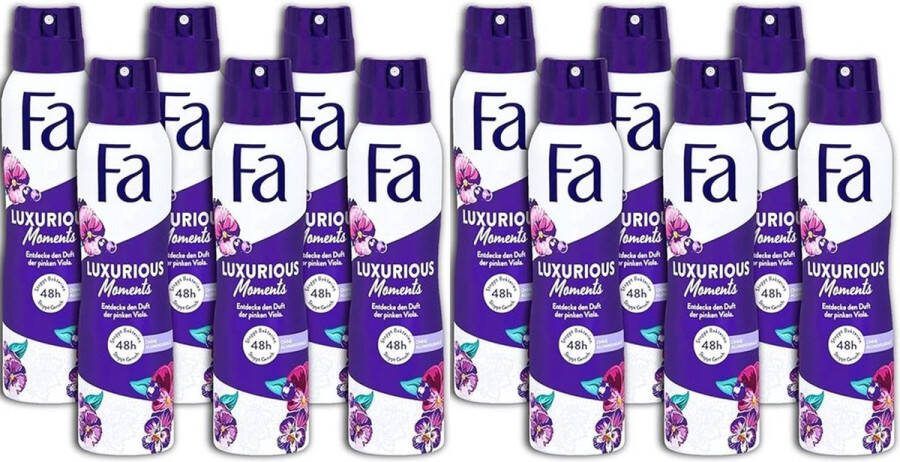 Fa Deo Spray Deodorant Luxurious Moments 150 ml 12 stuks