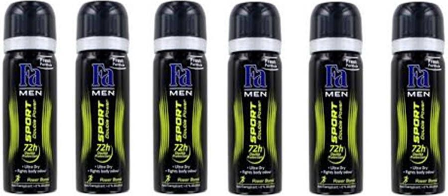 Fa Deo Travel Spray Sport Energy Boost 6 x 50 ml