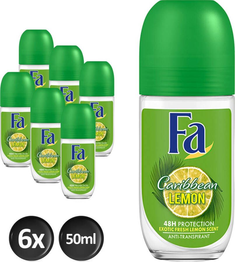 Fa Deoroller Caribbean Lemon 6 stuks