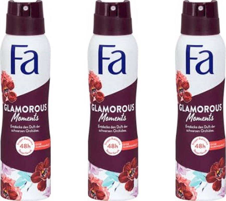 Fa Deospray – Glamorous Moments 3 x 150 ml