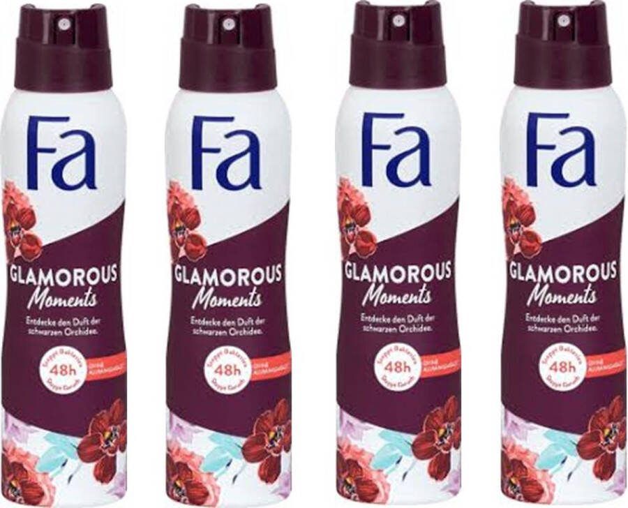Fa Deospray – Glamorous Moments 4 x 150 ml