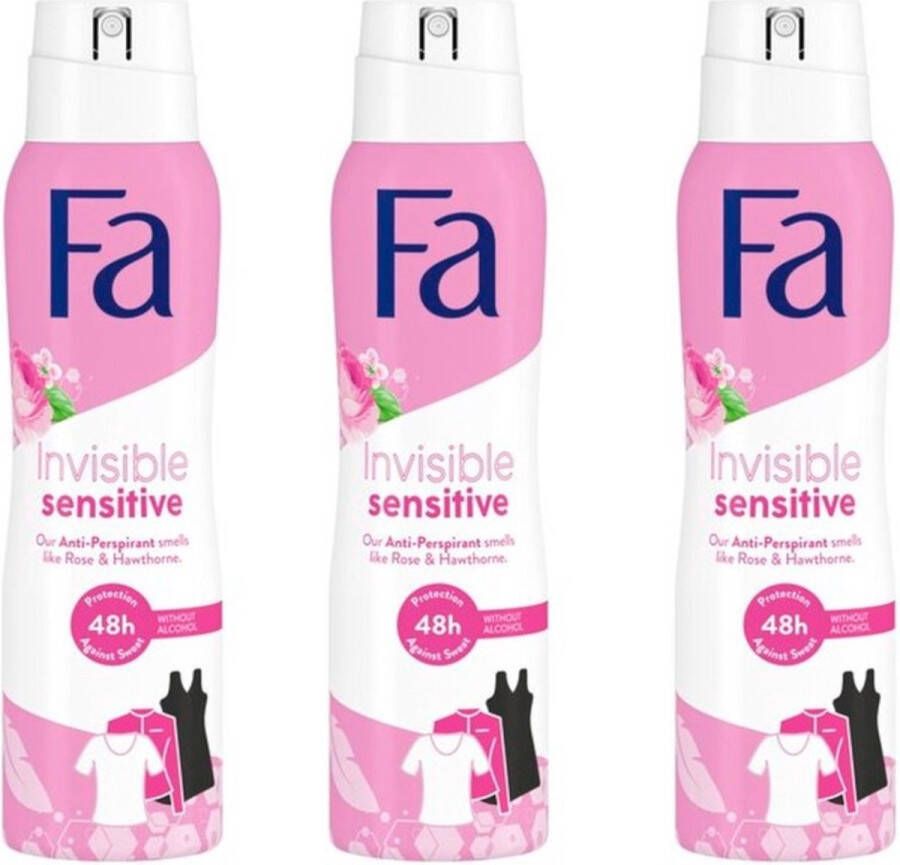 Fa Deospray – Invisible Sensitive 3 x 150 ml