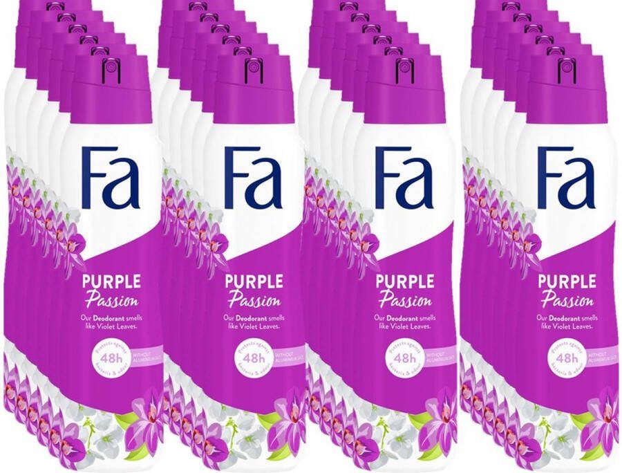 Fa Deodorant Deospray Purple Passion 150 ml Voordeelverpakking 24 stuks