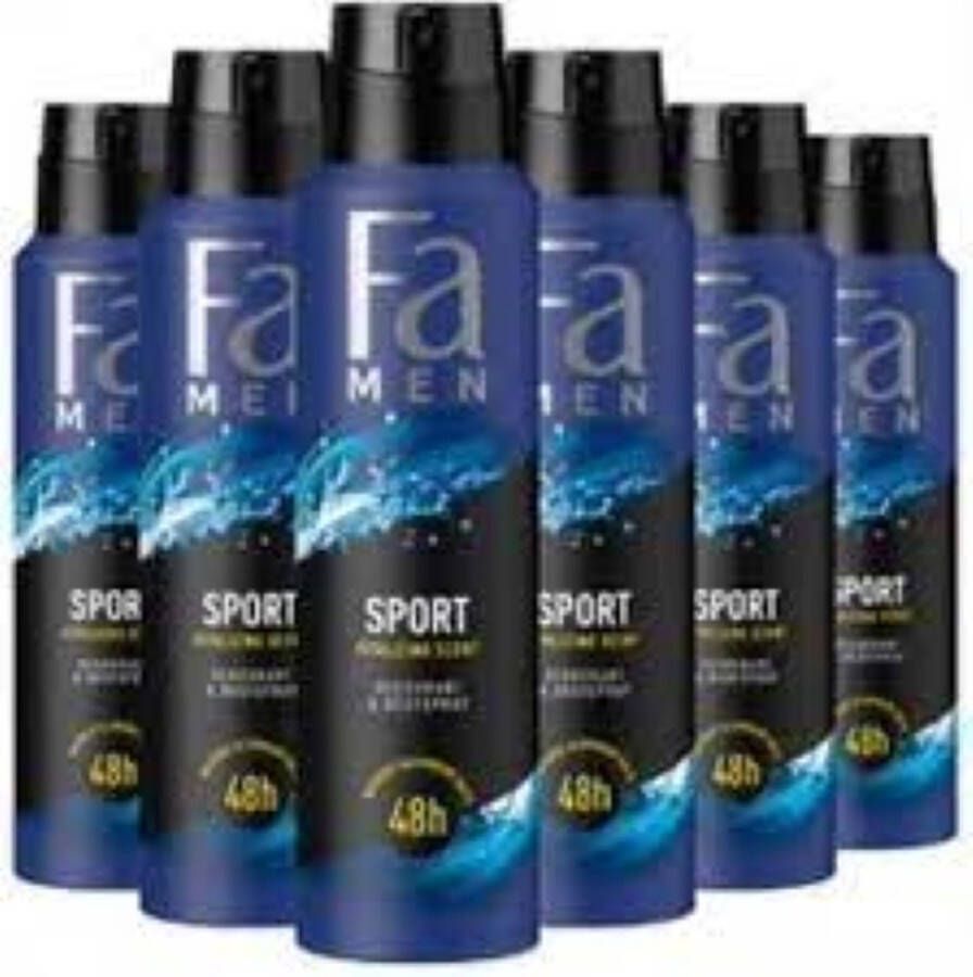 Fa Deospray Sport 6 stuks