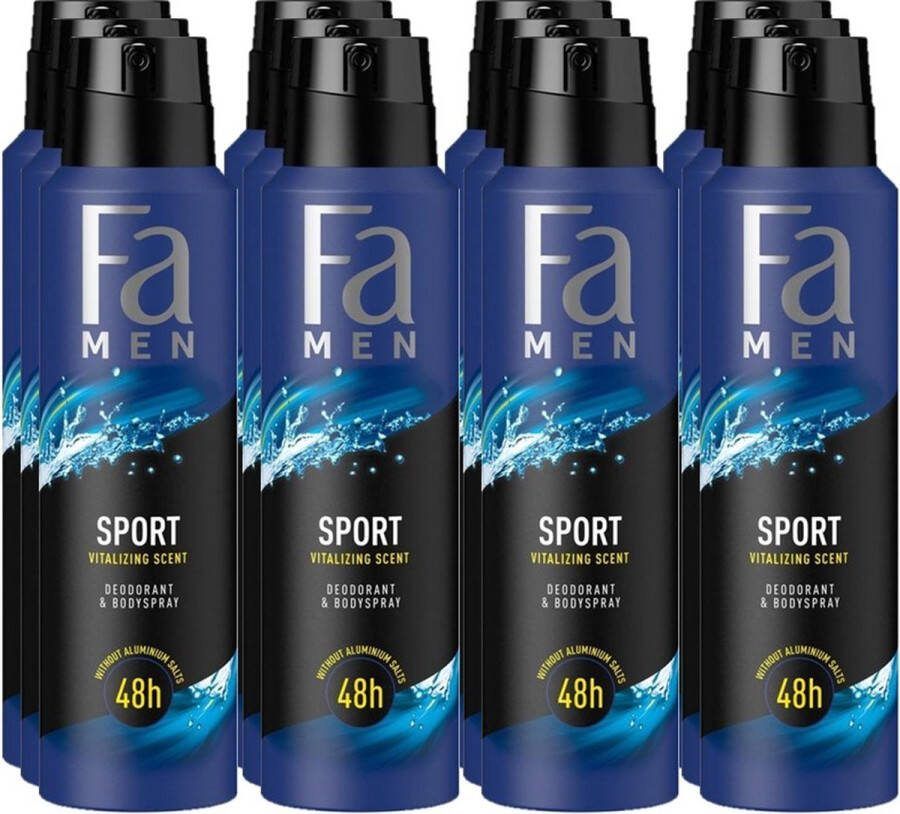 Fa Deospray Sport Men Voordeelverpakking 12 x 150 ml