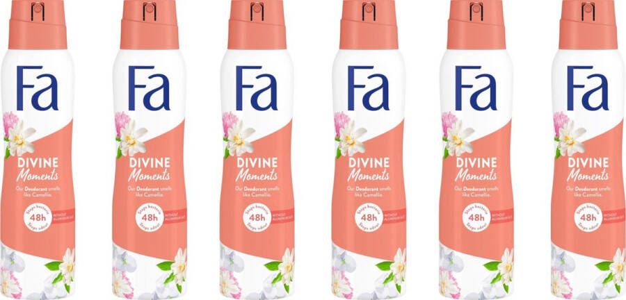 Fa Deospray Women – Divine Moments Voordeelverpakking 6 x 150 ml