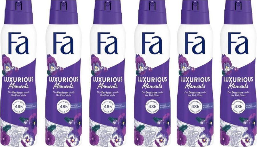 Fa Deospray Women – Luxurious Moments Voordeelverpakking 6 x 150 ML
