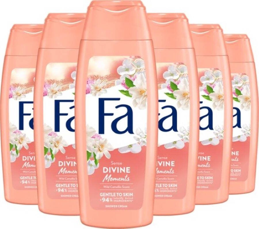 Fa Divine Moments Woman Douchegel Showergel 6x250 ml Voordeelverpakking Voordeelpakket Pakket
