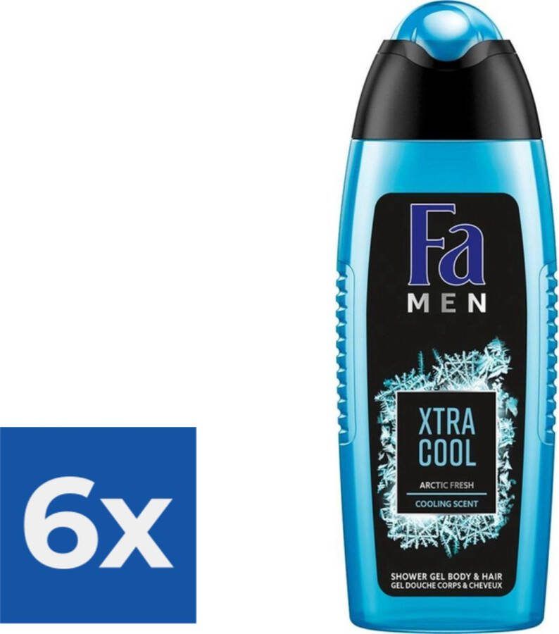 Fa Douche 250 ml Men Extreme Cool Voordeelverpakking 6 stuks